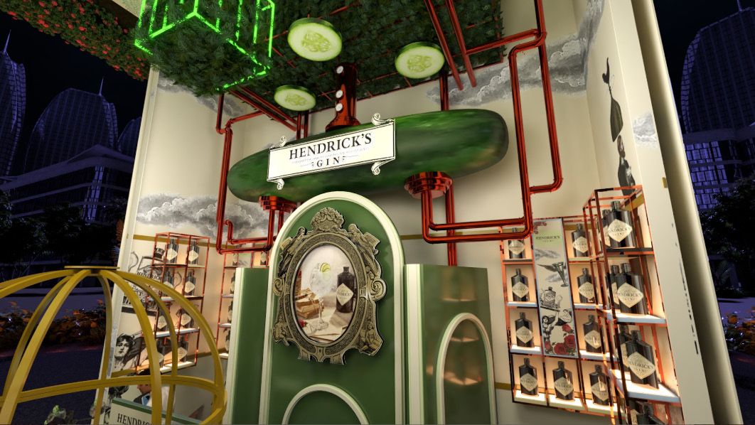 Stand diseñado para Hendrick's